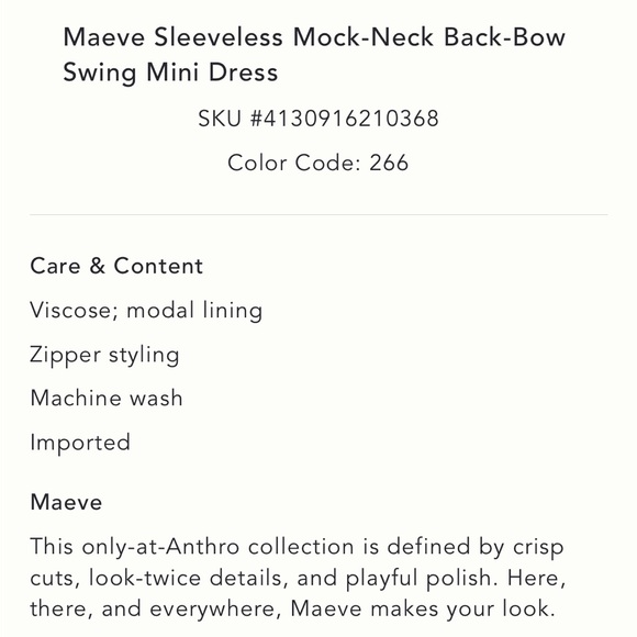 NWT Anthropologie Sleeveless Mini Dress in Pinkish/Tan and Black Polka Dots L - Picture 7 of 16